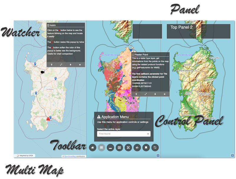 Mapwall features